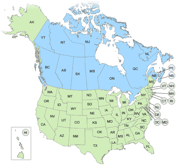 us and canada map U S Canada Map Behavioral Health Resources Llc Behavioral Health Resources Llc